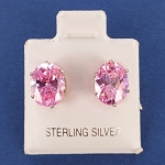 CZ Oval 9x7mm EC 4772 Rose Zircon